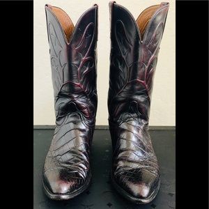 Men’s Lucchese America Alligator Cowboy Boots.